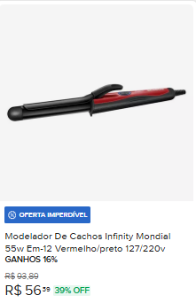 Modelador de Cachos Infinity Mondial 55W EM-12